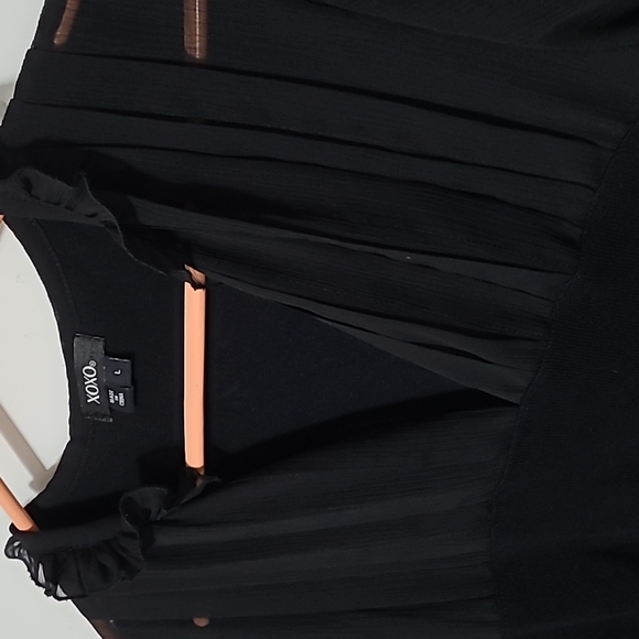 Black knit with sheer top - Picture 3 of 4